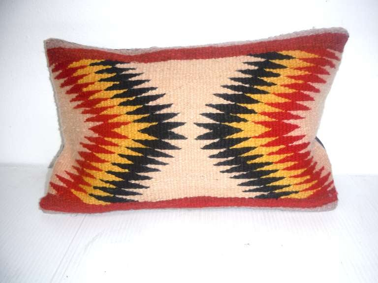 American Geometric Eye Dazzler Indian Weaving Pillow