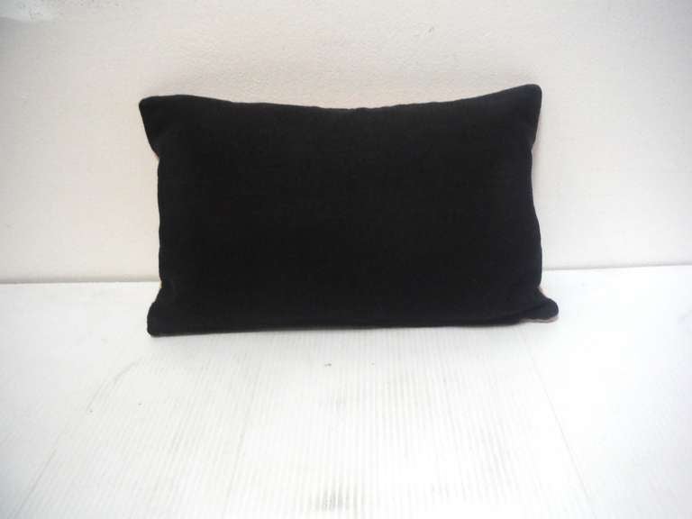 Geometric Eye Dazzler Indian Weaving Pillow In Excellent Condition In Los Angeles, CA