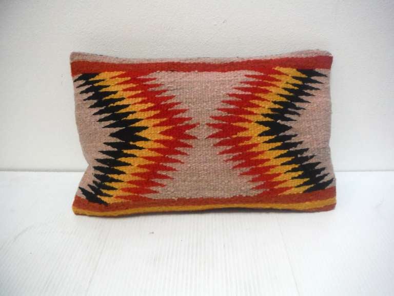 Navajo Indian Weaving Saddle Blanket Pillow