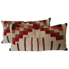 Navajo Indian Weaving Bolster Pillows