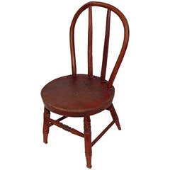 Antique Adorable 19th Century Childs / Doll Chair from New England