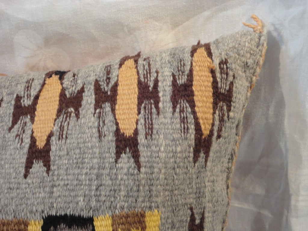 Woven Fantastic Navajo/Yea Indian Weaving Pillow