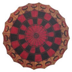 Folky Handmade & Painted Dart/Gameboard From New England