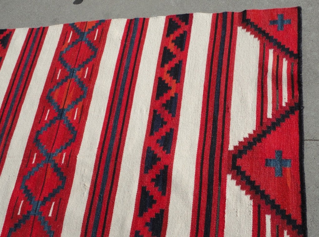 Rare &  Fantastic 1930'S Third Phase Navajo Weaving