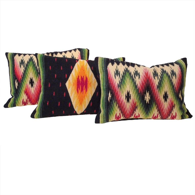 Fantastic Mexican Indian Weaving/Sarape Pillows