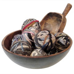 Collection of  Ten Early 19THC  Rag Balls From Pennsylvania