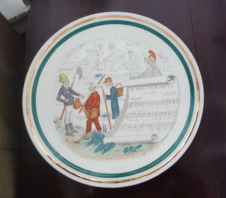 20th Century French Opera Plates by Parry Vielle