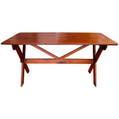 Early 19th Century Pennsylvania Sawbuck Table