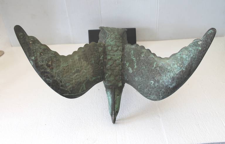 American Fantastic Mounted 19th Century Full Body Eagle Weather Vane