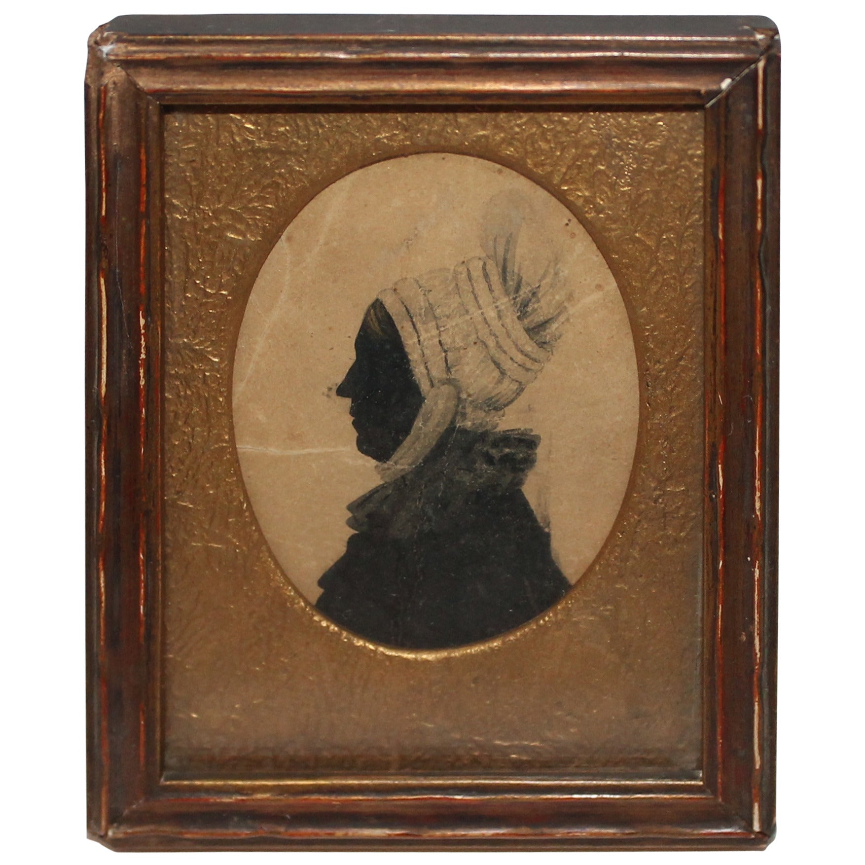 Early 19th Century Silhouette Portrait of Woman