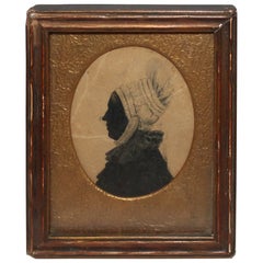 Early 19th Century Silhouette Portrait of Woman