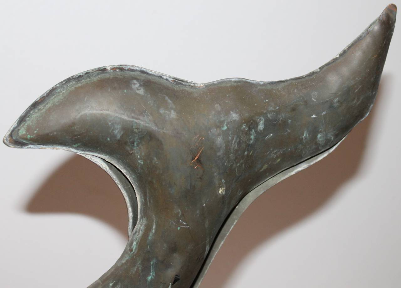 American Mid-20th Century Whale Weathervane
