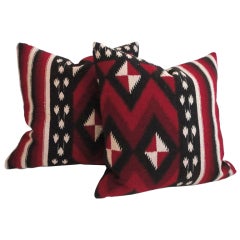 Fantastic Early Geometric Indian Weaving Pillows