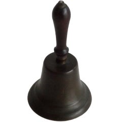 Antique 19thc  Brass Dinner Bell From Pennsylvania
