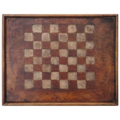 Fantastic & Folky 19thc Original Painted Game Board