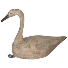 Vintage Monumental Hand-Carved and Painted Canadian Goose