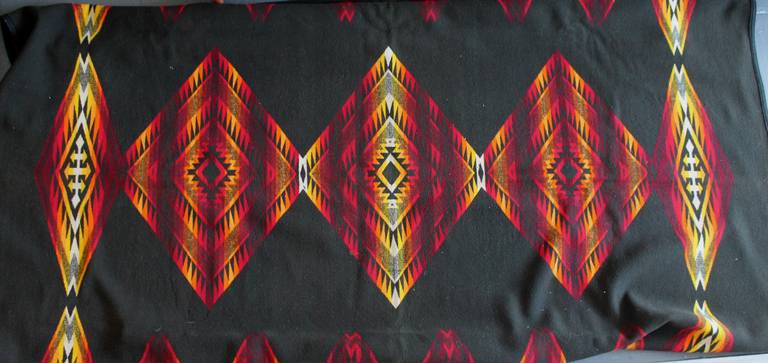 20th Century Fantastic Early Pendleton Indian Design Camp Blanket