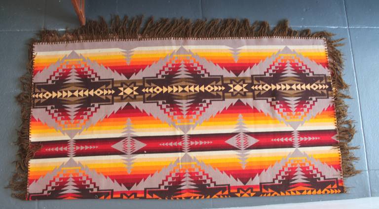 American Early 1909 Cayuse Pendleton Indian Design Blanket