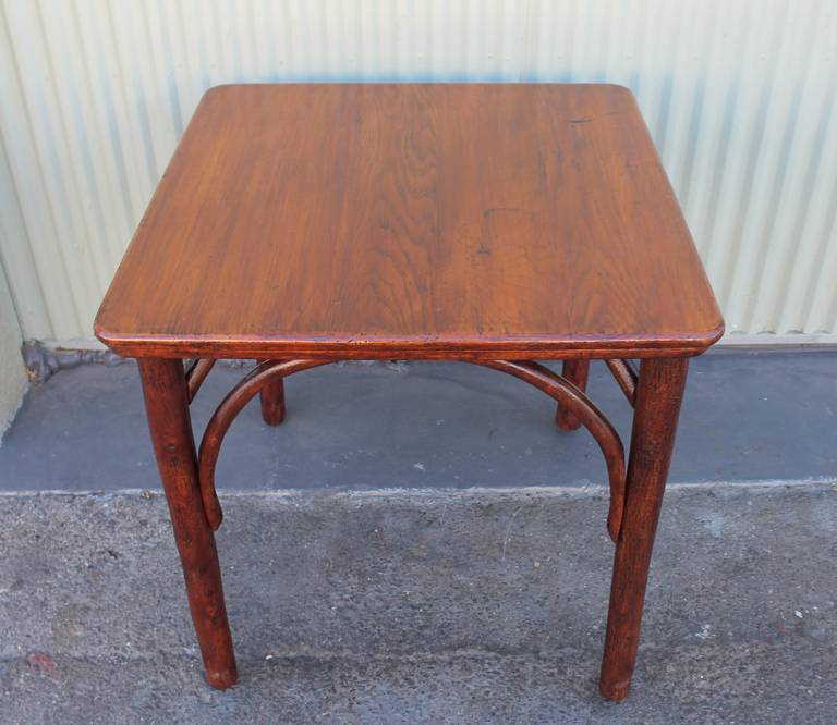 Mid-20th Century Signed Old Hickory End or Card Table