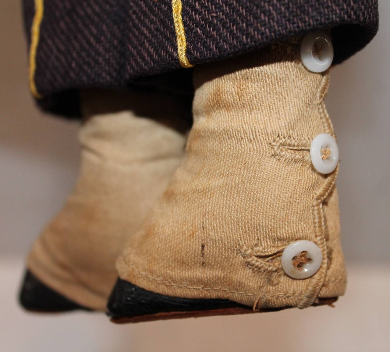 19th Century Folky West Indian Soldier Rag Doll 1