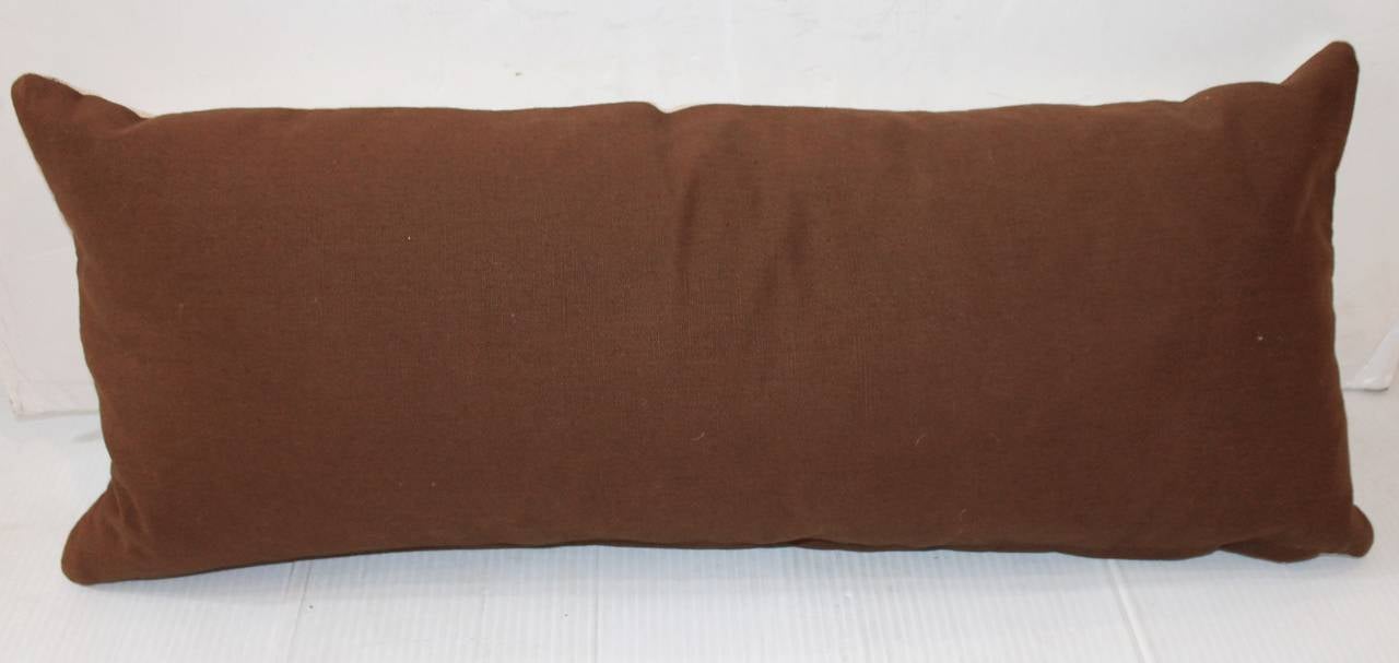 Adirondack Navajo Indian Weaving Bolster Pillow