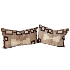 Early Navajo Indian Weaving Pillows/ Great Colors Antique Early Navajo Indian Weaving Pillows/ Great Colors