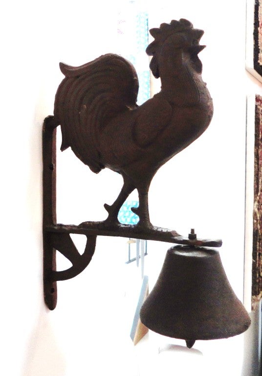 cast iron rooster bell