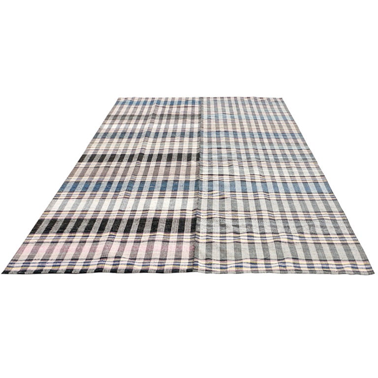 Fantastic 19thc Room Size Rag Rug From Pennsylvania