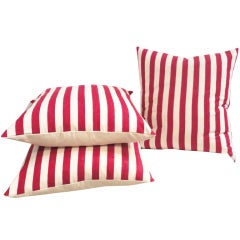 Fantastic Vintage Ticking Striped Pillows