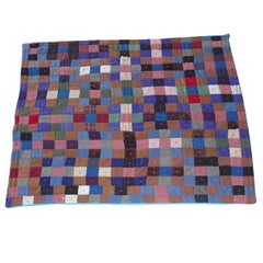 Early Pennsylvania Wool and Velvet One-Patch Quilt