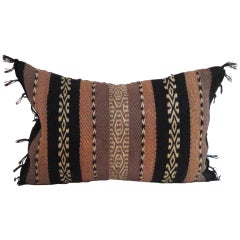 Fantastic Hand Woven Indian Weaving Pillow W/ Original Fringe