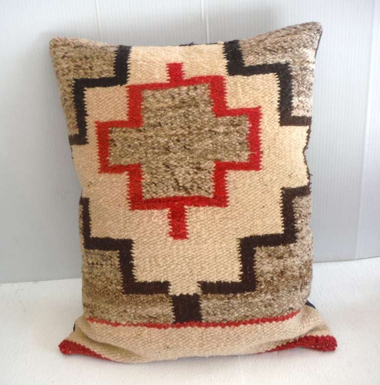 Rectangular Early Navajo Blanket Pillow at 1stdibs