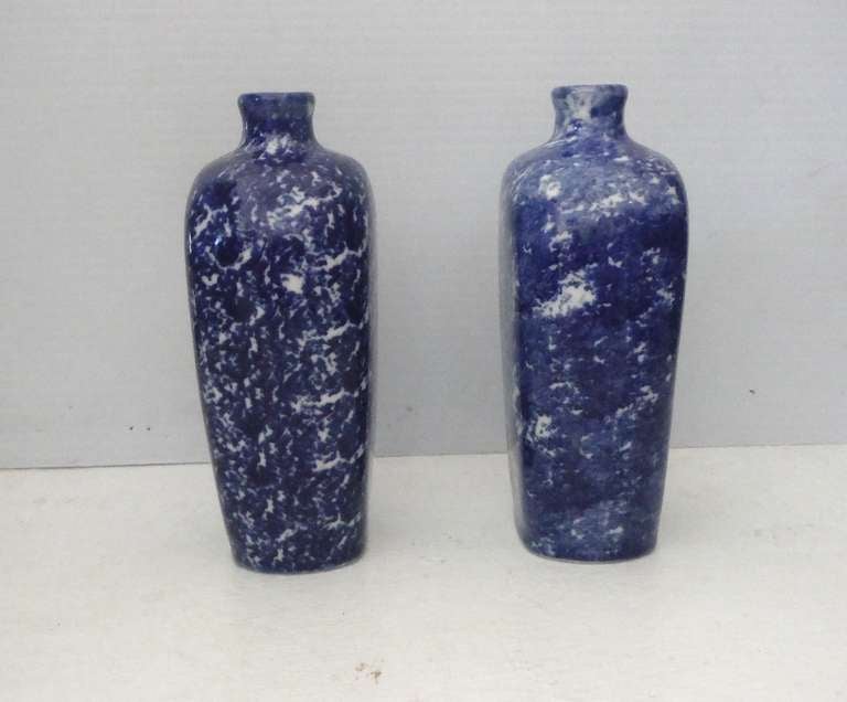 Belge Paire de vases/bouteilles en éponge du 19ème siècle en vente