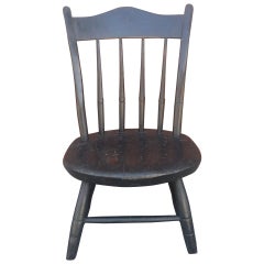 Early NE 19th c. Original Painted Surface Child's Windsor Chair