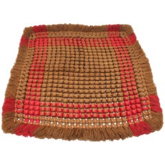 19th Century Handwoven Table Mat from Pennsylvania