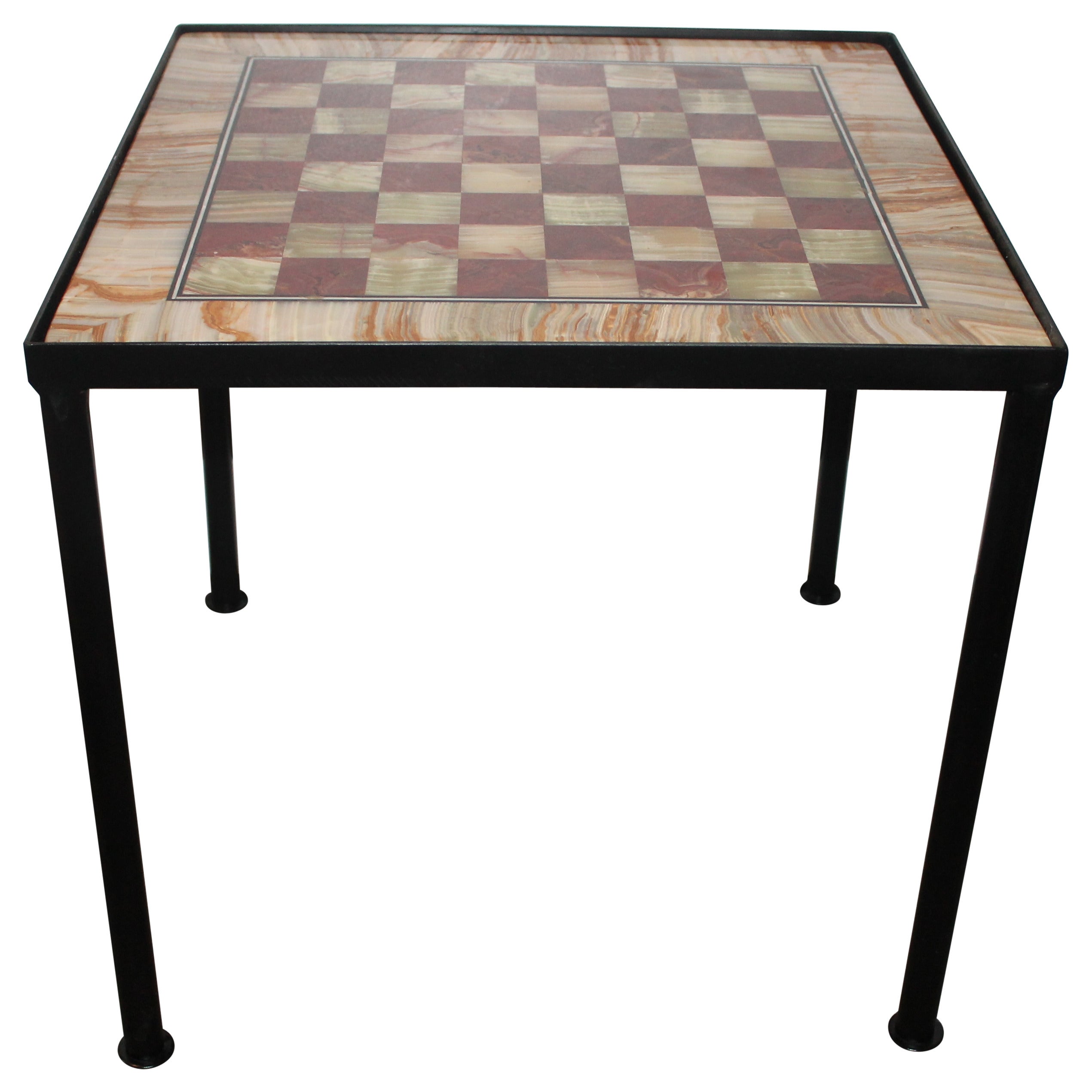 Amazing Oversize Marble Game Table For Sale