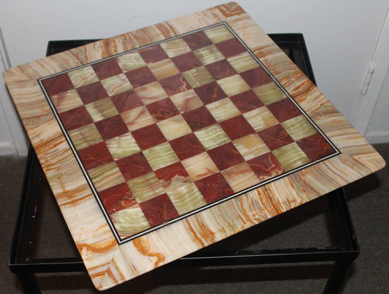 Amazing Oversize Marble Game Table For Sale 3