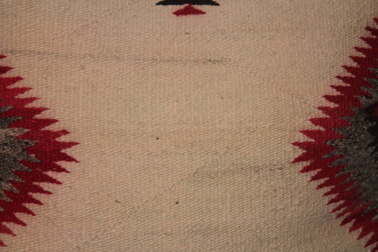 American Large Navajo Indian Weaving Bolster Pillow
