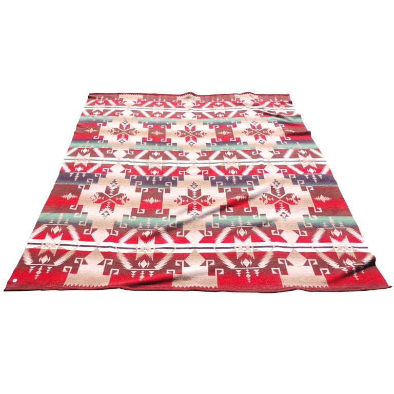 Early Beacon Indian Design Cotton  Blanket