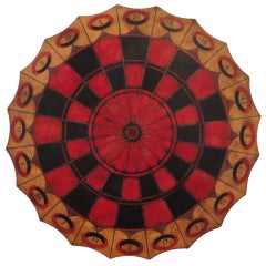 Used Fantastic Folky Original Handmade & Painted Dart Board From N.E.