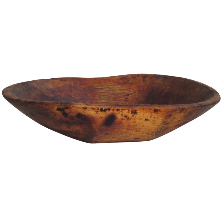 Early 19thc Large Dough Bowl From New England