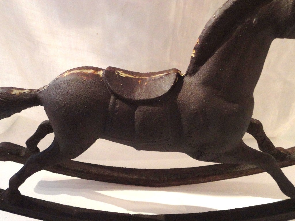 cast iron carousel horse