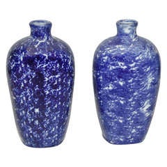 Pair of 19th Century Sponge Ware Vases/Bottles 2