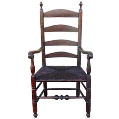 Early 19thc Original Surface / New England Ladderback Chair