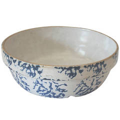 Fantastic 19th Century Sponge Ware Bean Pot 4