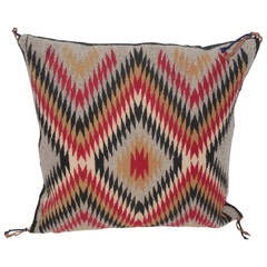 Fantastic Geometric Navajo Indian Weaving Pillow