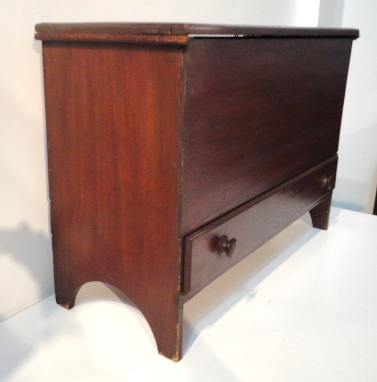 Early 19th Century Shaker-Style Tall Blanket Chest from Vermont In Good Condition In Los Angeles, CA