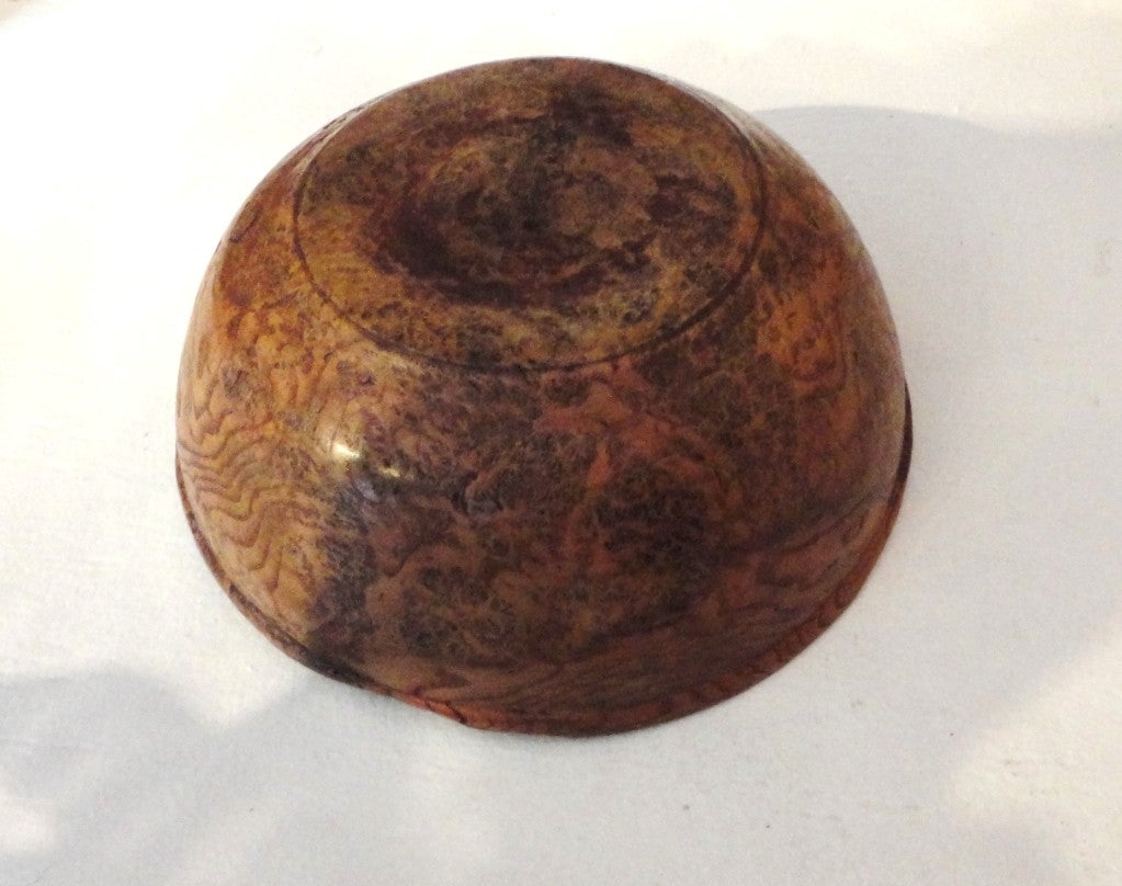 18th Century American Large Burl Bowl from New England 4