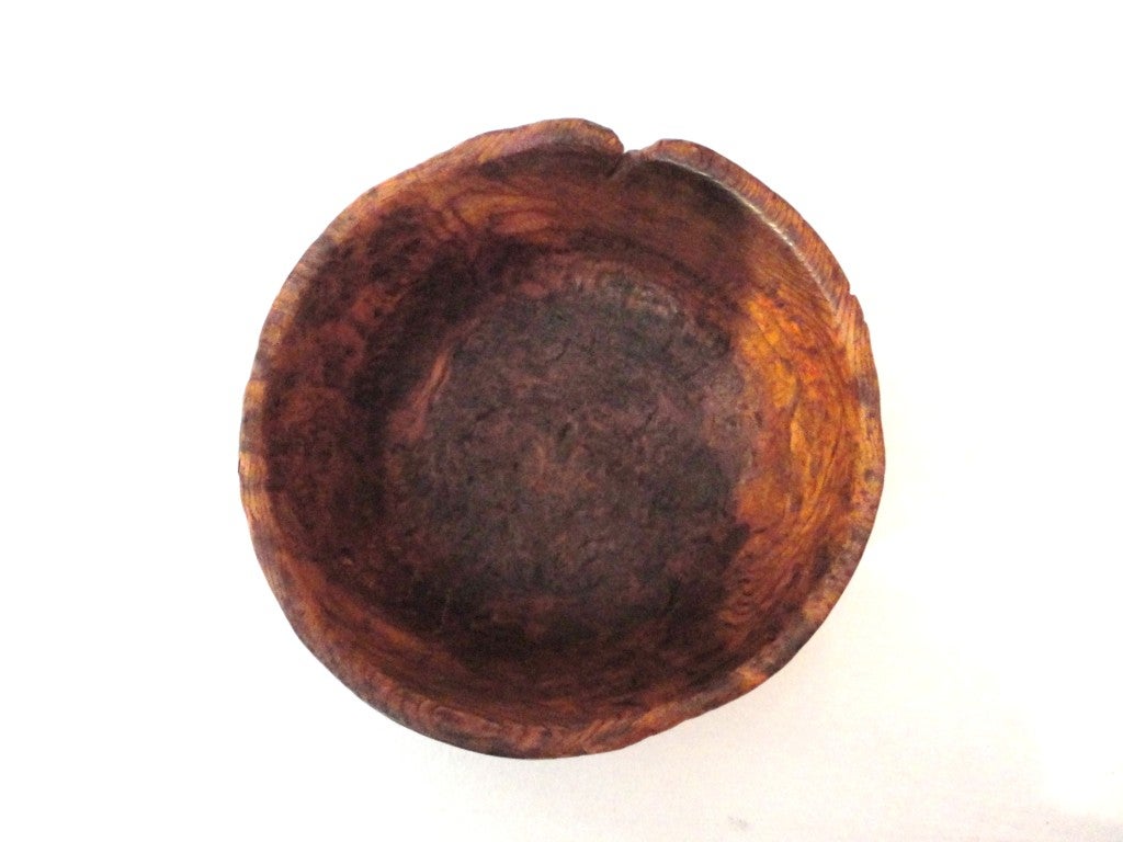 18th Century American Large Burl Bowl from New England 5