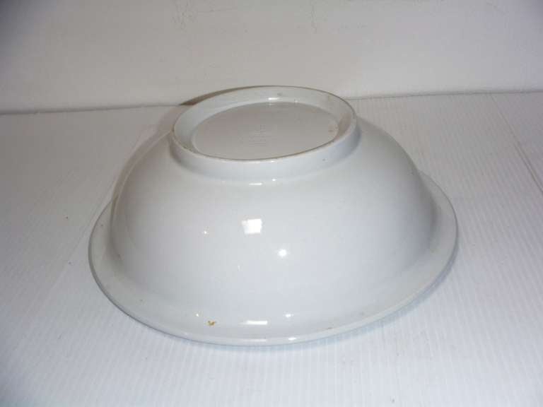 Early Large English Ironstone Serving Bowl 2